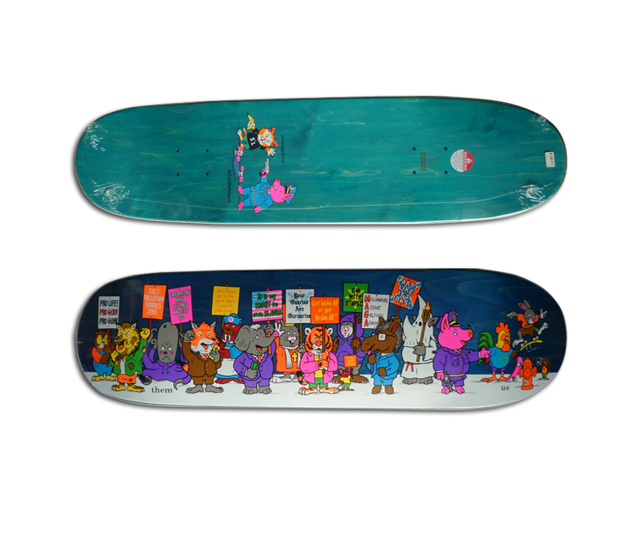 Strangelove Us And Them Deck 8 5 X 32 25inch デッキ ストレンジラブ Sean Cliver ショーンクライヴァー スケートボード