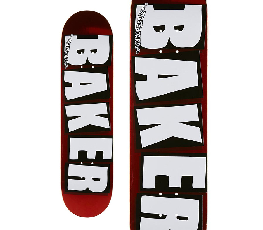 BAKER LOGO RED FOIL DECK (8 x 31.5inch) デッキ スケートボード ベイカー