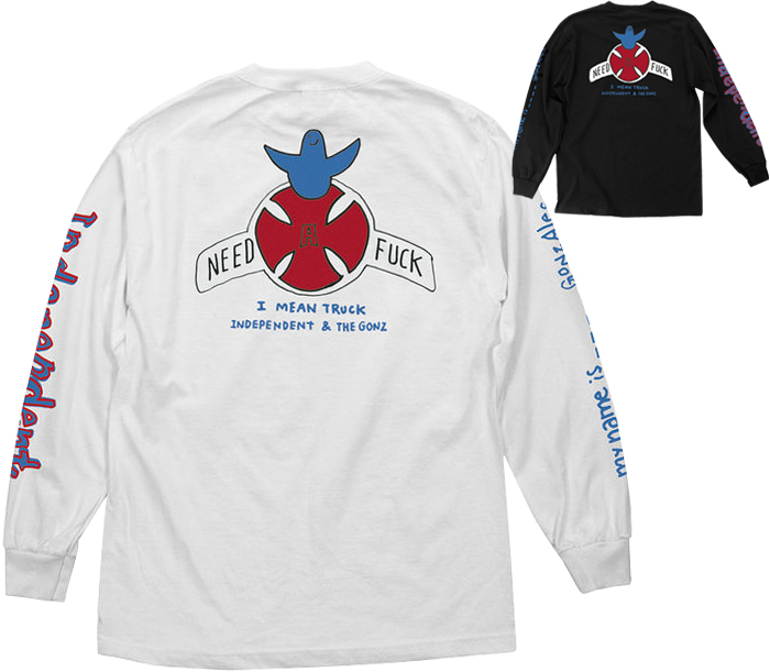 再入荷! INDEPENDENT x MARK GONZALES MY NAME IS GONZALES L/S TEE