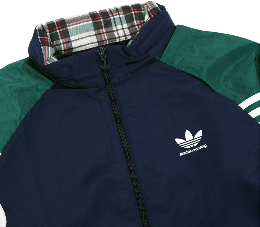 ADIDAS SKATEBOARDING LIGHTWEIGHT FULL ZIP TRACK JACKET