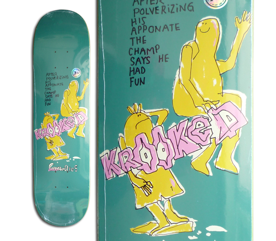 KROOKED MARK GONZALES THE CHAMP DECK (7.75 x 31.25inch) デッキ