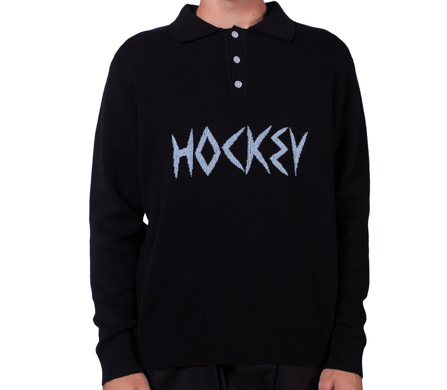 HockeyHockeyKnittedPoloSweater
