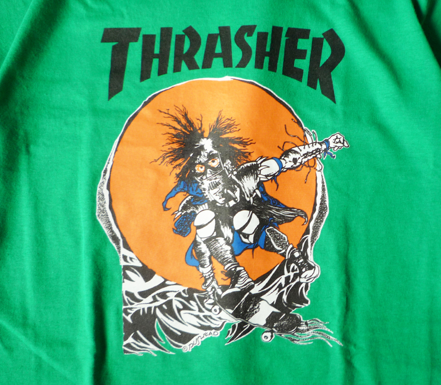 楽ギフ_のし宛書】 80s Thrasher pushed Tシャツ スラッシャー ...