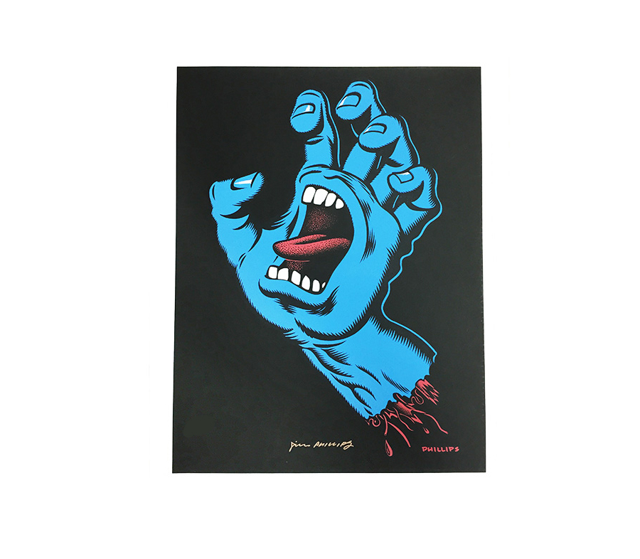 SANTA CRUZ SCREAMING HAND POSTER PRINT SIGNED AND NUMBERED ...