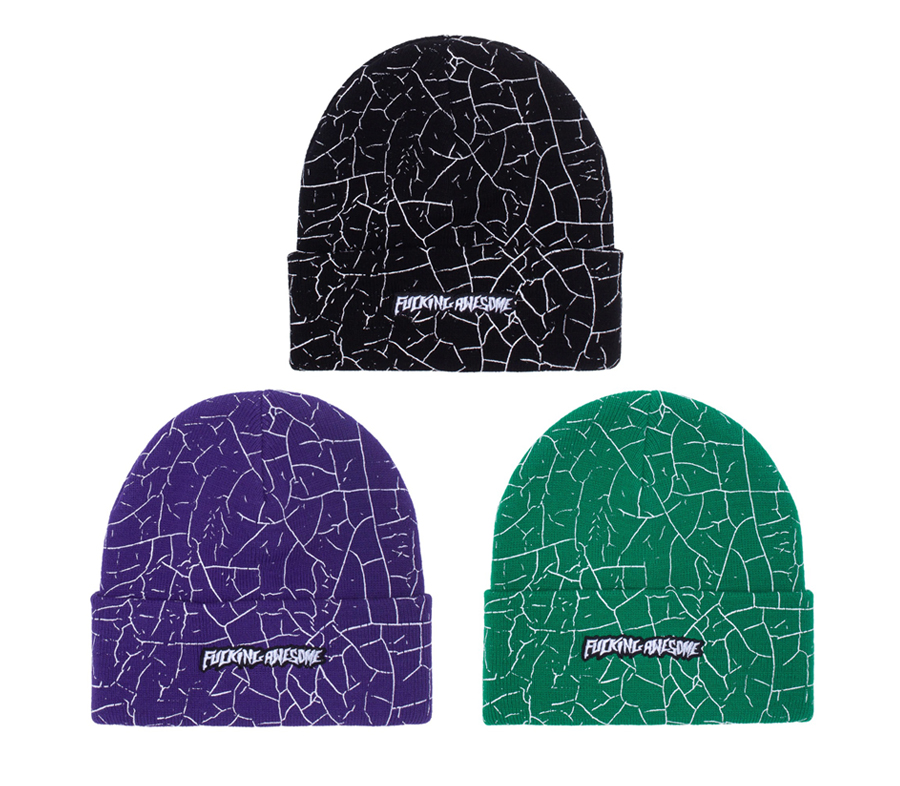 FUCKING AWESOME CRACKLE CUFF BEANIE ビーニー ニットキャップ