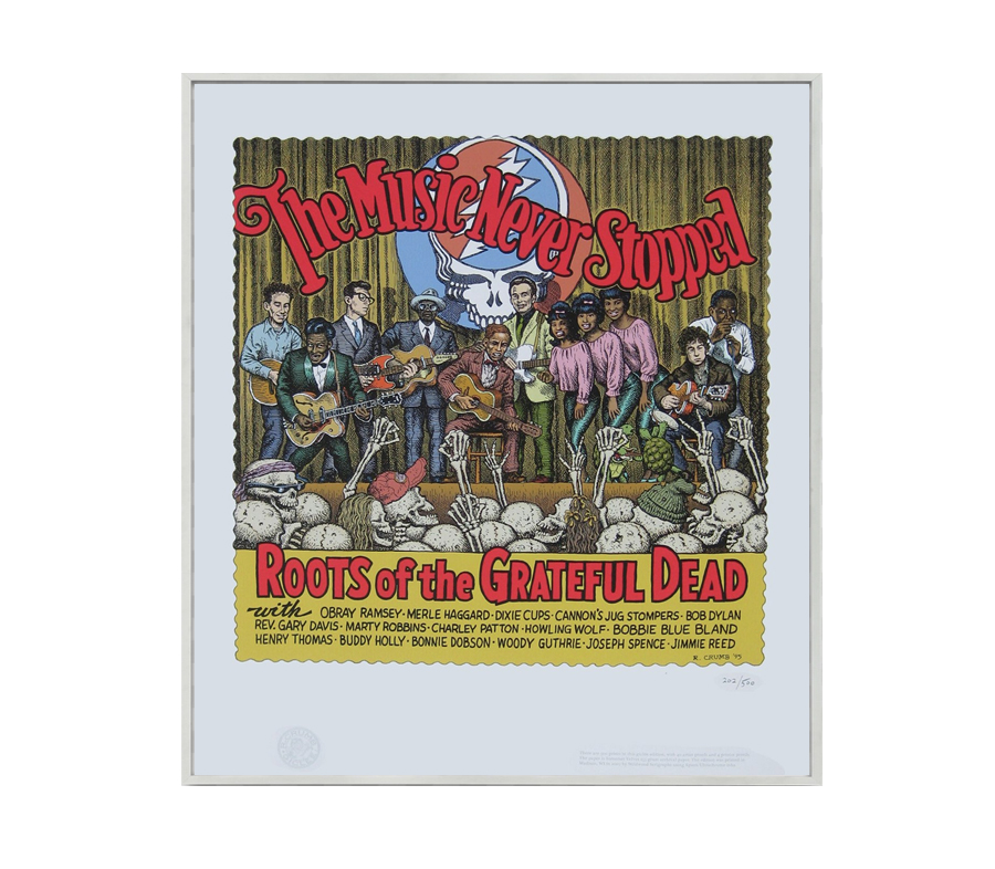 ROBERT CRUMB THE MUSIC NEVER STOPPED GICLEE PRINT ロバートクラム 