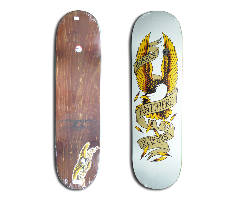 JOKERS SKATE SHOP x ANTI HERO 18YEARS EAGLE DECK (8.75 x